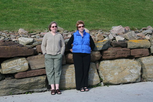 Rhona and Irene Keldie - Newark Beach, Deerness