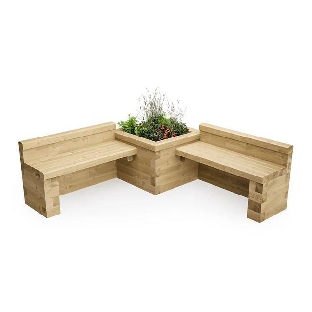 woodblocx double bench with corner bed