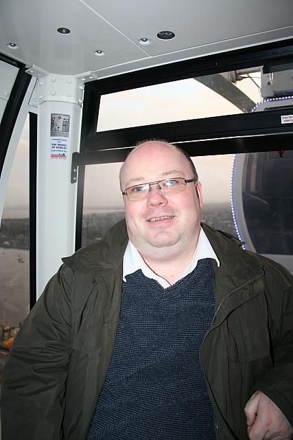Sean on the Dublin Wheel