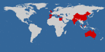 World Map Canberra