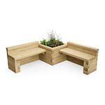 woodblocx double bench with corner bed